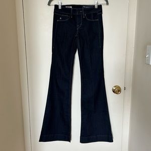 NWOT Sold Design Lab Houston High Hell Bell Jeans, Dark Indigo